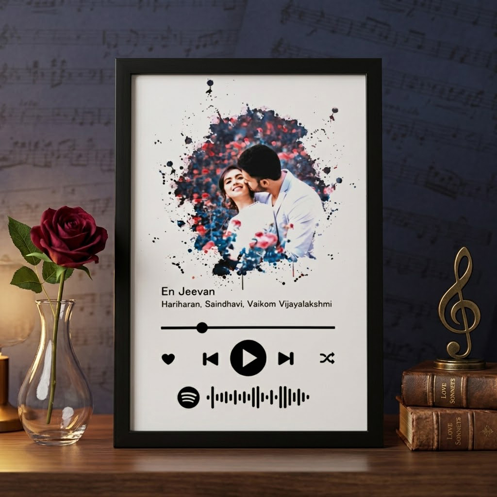 PRODUCT (2) Splash Art Spotify Collage Frame - Image 1