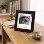 Personalized Couple's Eye Photo Frame - Merged Eye Art | Magizh Creation - Image 2