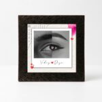Personalized Couple's Eye Photo Frame - Merged Eye Art | Magizh Creation - Image 4