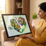 Romantic Couple Heart Collage Frame - Image 3