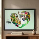 Romantic Couple Heart Collage Frame - Image 2