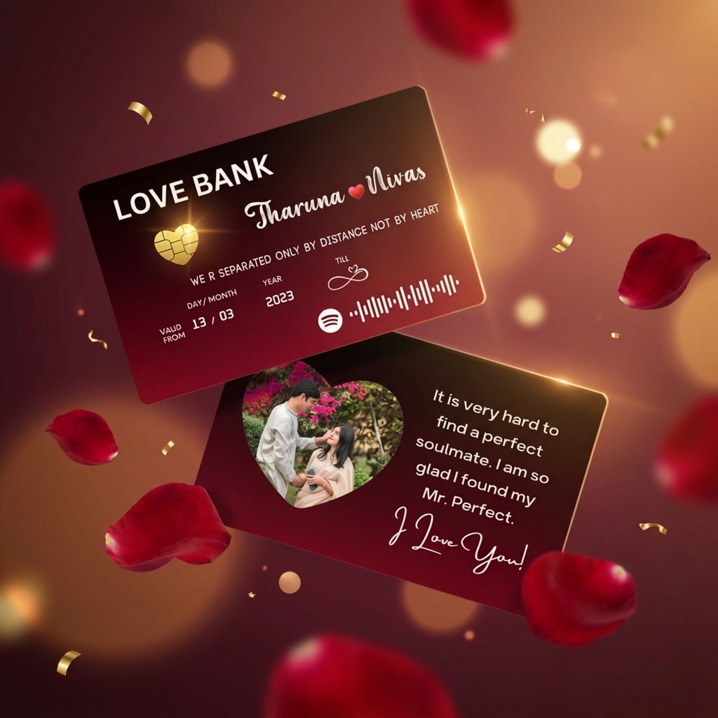 product_ (168) Love Bank Custom ATM Wallet Card - Image 1