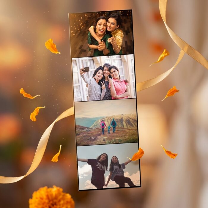 Vintage Retro Photo Strips Set