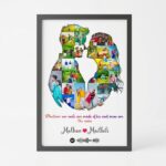 Romantic Couple Face Collage Frame - Image 4