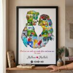 Romantic Couple Face Collage Frame