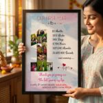 Our First Year Anniversary Love Story Frame - Image 2