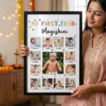 12 Months Baby Milestone Collage Frame - Image 2