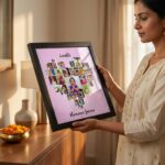 Romantic Heart Shaped Photo Collage Frame - Image 3