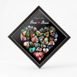 Diamond Shape Heart Collage Photo Frame - Image 4