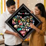 Diamond Shape Heart Collage Photo Frame - Image 2