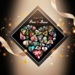 Diamond Shape Heart Collage Photo Frame