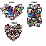 Personalized Sublimation Collage Wall Frame (Couple Special) – Custom Printed Photo Frame - Image 3