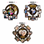 Personalized Sublimation Collage Wall Clock (Couple Special) – Custom Printed Wall Clock - Image 3