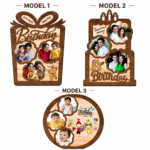 Personalized Sublimation Double Layer Wood Tile Frame (Birthday Special) – Custom Printed Photo Frame - Image 3
