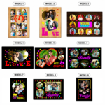 Personalized LED Backlit Photo Frame (Couple Special) – Custom Printed Photo Frame - Image 3