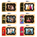 Personalized Gold Foil Tile Photo Frame (Couple Special) – Custom Printed Photo Frame - Image 3