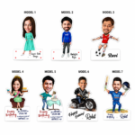 Personalized Wooden Caricature Photo Frame (Birthday Special) – Custom Printed Photo Frame - Image 3