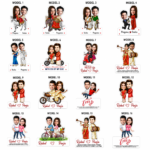 Personalized Wooden Caricature Photo Frame (Couple Special) – Custom Printed Photo Frame - Image 3