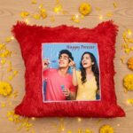 Personalized Photo Fur Cushion – Custom Printed Pillow - Image 2