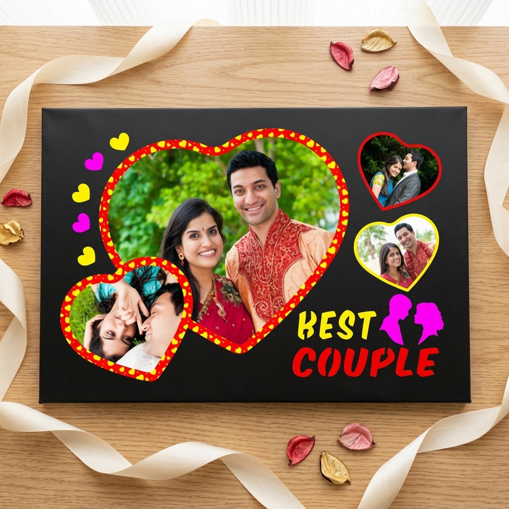 pomelli_photoshoot-1(4) Personalized LED Backlit Photo Frame (Couple Special) โ Custom Printed Photo Frame - Image 1
