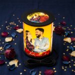 Cylindrical Round Rotating Photo Lamp