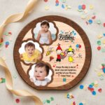 Personalized Sublimation Double Layer Wood Tile Frame (Birthday Special) – Custom Printed Photo Frame