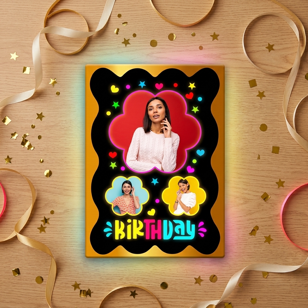 pomelli_photoshoot-1(62) Personalized Double Layer LED Backlit Photo Frame (Birthday Special) – Custom Printed Photo Frame - Image 1