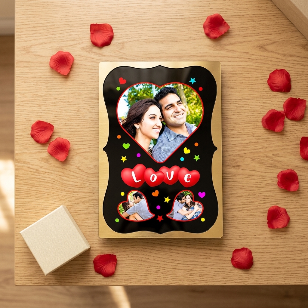 pomelli_photoshoot-1(63) Personalized Double Layer LED Backlit Photo Frame (Couple Special) – Custom Printed Photo Frame - Image 1