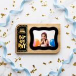 Personalized Gold Foil Tile Photo Frame (Birthday Special) – Custom Printed Photo Frame