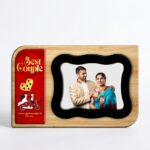 Personalized Gold Foil Tile Photo Frame (Couple Special) – Custom Printed Photo Frame - Image 5