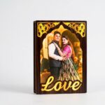 Personalized LED Backlit Gold Mirror Photo Frame (Couple Special) – Custom Printed Photo Frame - Image 5