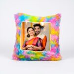 Personalized Photo Rainbow Cushion – Custom Printed Pillow - Image 5