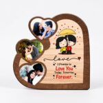 Personalized Sublimation Double Layer Wood Tile Frame (Couple Special) – Custom Printed Photo Frame - Image 8