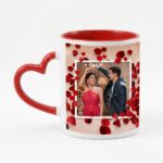 Heart Shape Handle Coffee Mug – Custom Printed Ceramic Mug - Image 3