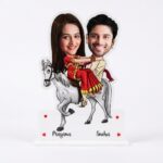 Personalized Wooden Caricature Photo Frame (Couple Special) – Custom Printed Photo Frame - Image 5