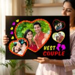 Personalized LED Backlit Photo Frame (Couple Special) – Custom Printed Photo Frame - Image 2