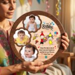 Personalized Sublimation Double Layer Wood Tile Frame (Birthday Special) – Custom Printed Photo Frame - Image 2