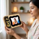 Personalized Gold Foil Tile Photo Frame (Birthday Special) – Custom Printed Photo Frame - Image 2