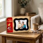 Personalized Gold Foil Tile Photo Frame (Couple Special) – Custom Printed Photo Frame - Image 4