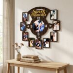 Personalized Sublimation Collage Wall Clock (Couple Special) – Custom Printed Wall Clock - Image 4