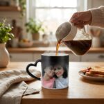 Heart Shape Handle Magic Photo Reveal Coffee Mug – Custom Printed Mug