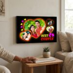 Personalized LED Backlit Photo Frame (Couple Special) – Custom Printed Photo Frame - Image 4