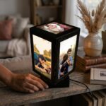 Navy Rectangular LED Rotating Lamp