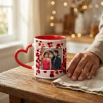 Heart Shape Handle Coffee Mug – Custom Printed Ceramic Mug