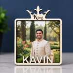 King Themed Personalized MDF Fridge Magnet