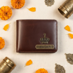 Personalized Men's Leather Wallet with Name