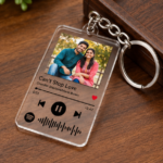 Transparent Spotify Photo Keychain