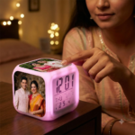 Glowing Photo Cube Alarm Clock - Image 2