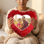 Personalized Mini Heart Photo Pillow - Image 2