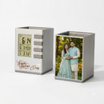Personalized Digital Clock Pen Stand - Image 4